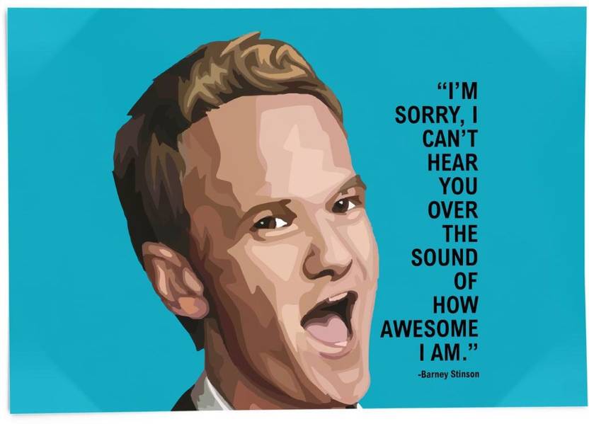 Barney Stinson Motivational Wall Posters Paper Print vrogue.co