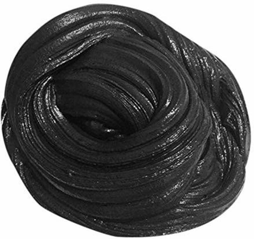 Juliana DIY Slime Modeling Clay Fluffy Foam stress relief Kid Cotton Mud Toy (Black-50 GM) Black Putty Toy