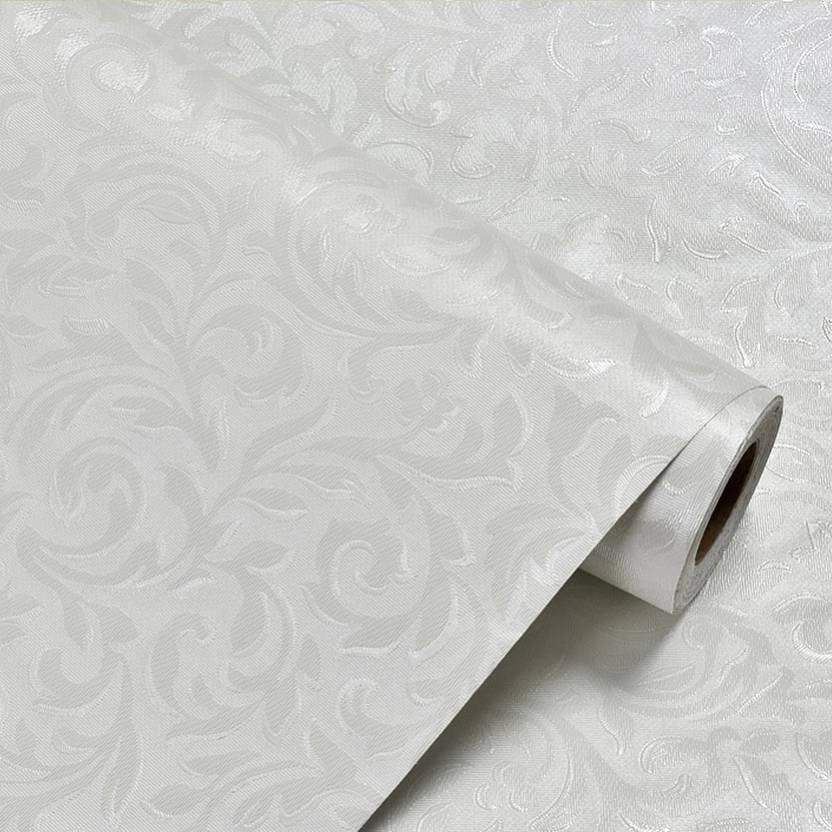 WolTop 300 cm Wall Stickers Wallpaper Embossed European Flowers Self