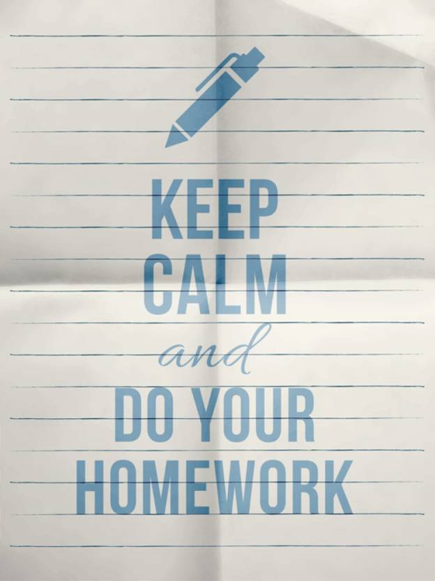 homework motivational poster