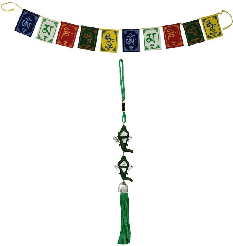 Divya Mantra Car Rear View Mirror Hanging Accessories Hindu God Green