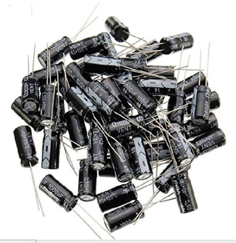 Technical hut 10 Pieces 1000 uf Electrolytic Disc Capacitors Electronic Component Electronic Components Electronic Hobby Kit