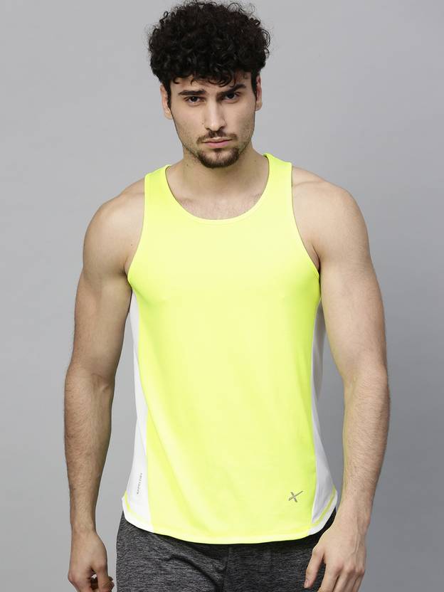 HRX by Hrithik Roshan Colorblock Men Round Neck Light Green TShirt