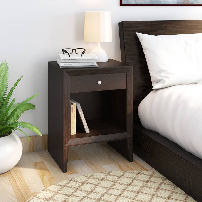 Flipkart Perfect Homes Harp Engineered Wood Bedside Table Price in