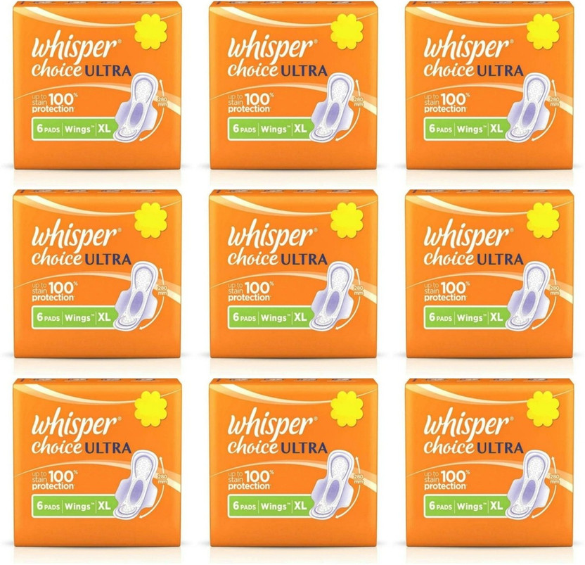 Whisper choice ultra (09 pack x 6 pad per pack) Sanitary Pad