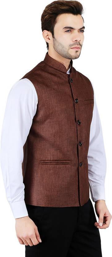 Men Solid Nehru Jacket