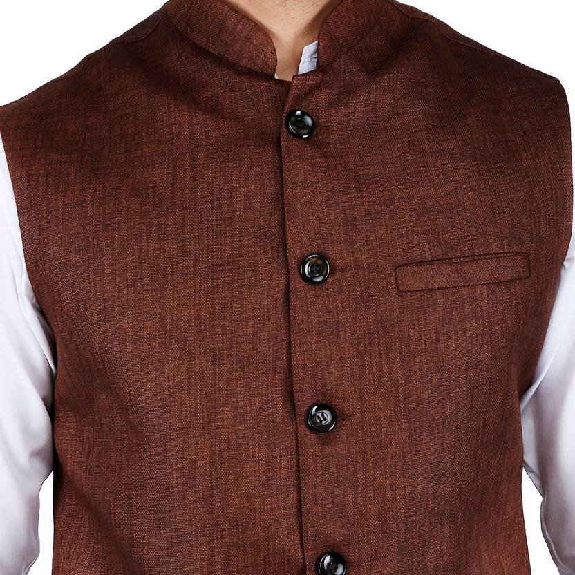 Men Solid Nehru Jacket