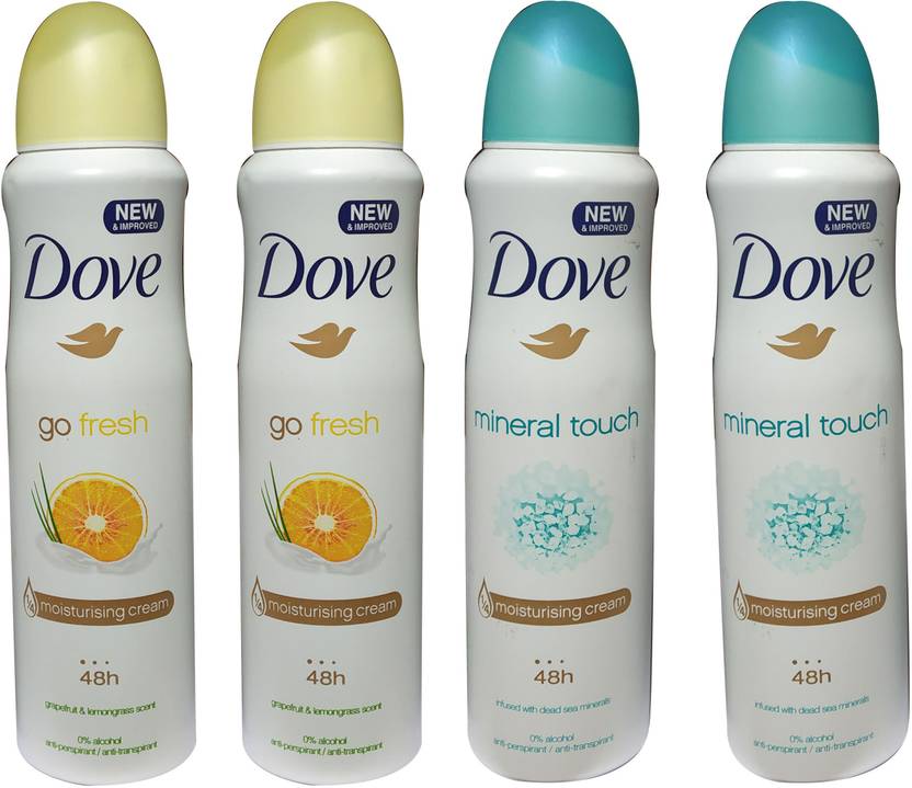DOVE LEMON MINERAL TOUCH (PACK OF 4) Deodorant Spray For Women