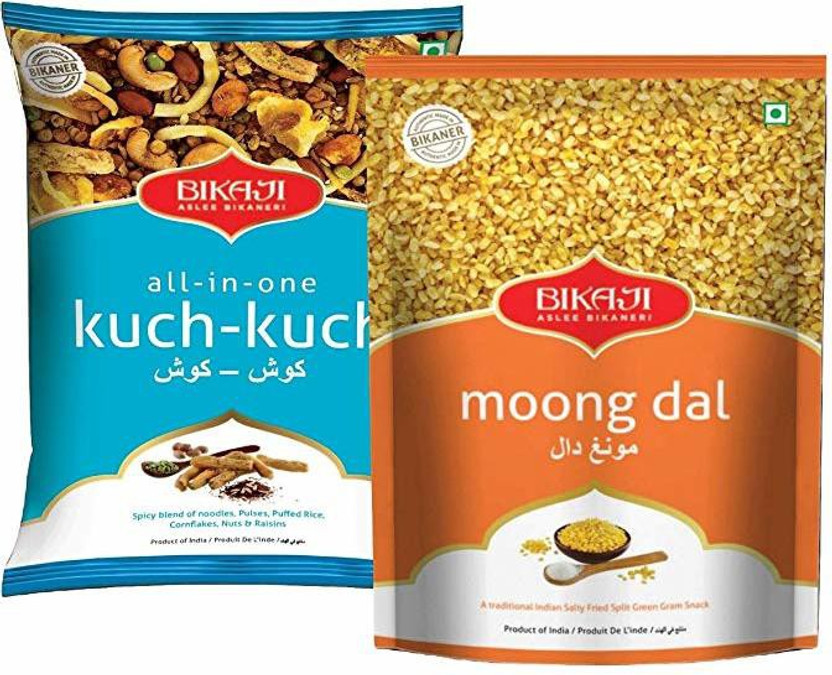 Bikaji ALL-IN-ONE KUCH-KUCH 1KG,MOONG DAL 400G Namkeen