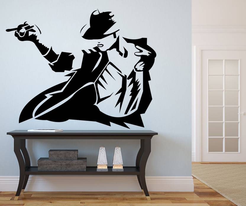 Divine studio 72 cm Michael jackson Wall Stickers for Living Room Leaves Falling Sofa TV Background Better Life Quote Self Adhesive Sticker