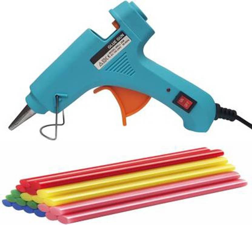 bandook turquoise 20W 20WATT WITH 10 FLUORESCENT STICKS Standard Temperature Corded Glue Gun