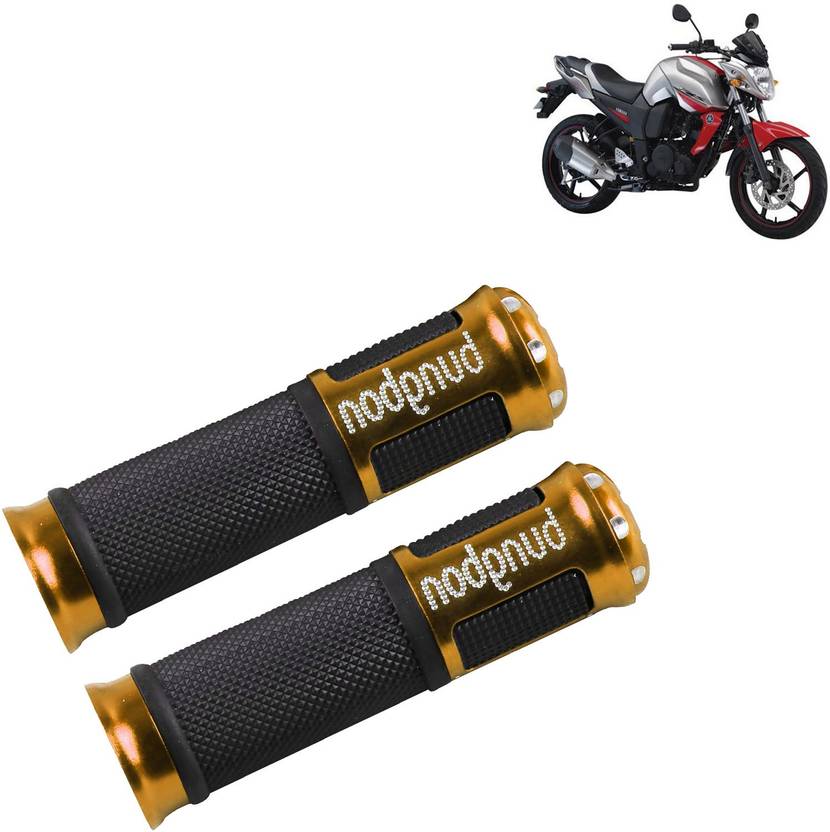 aksmit HNDLEGRIPBNGBONBLKYllW2580 Handle Bar Grip For Yamaha FZS Price in India Buy aksmit