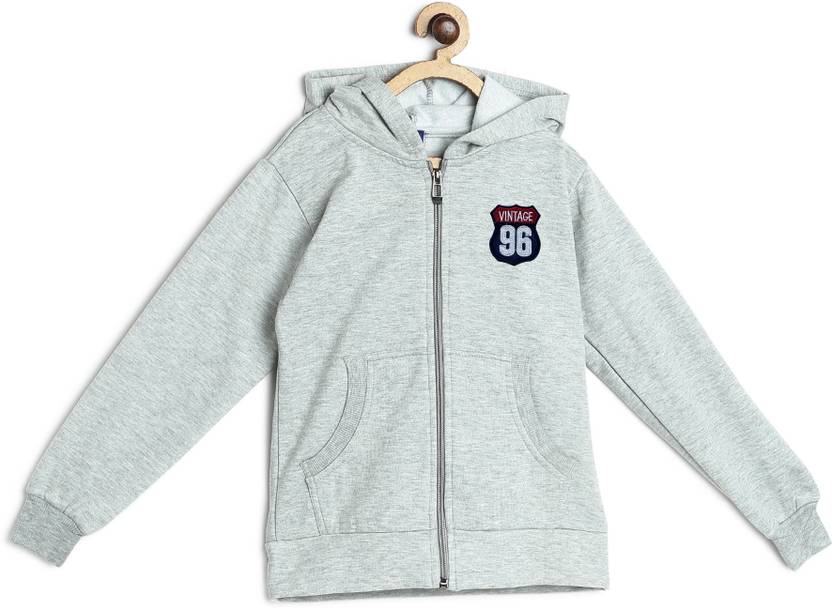 Sweet Angel Boys Full Sleeve Solid Hooded Sweatshirt