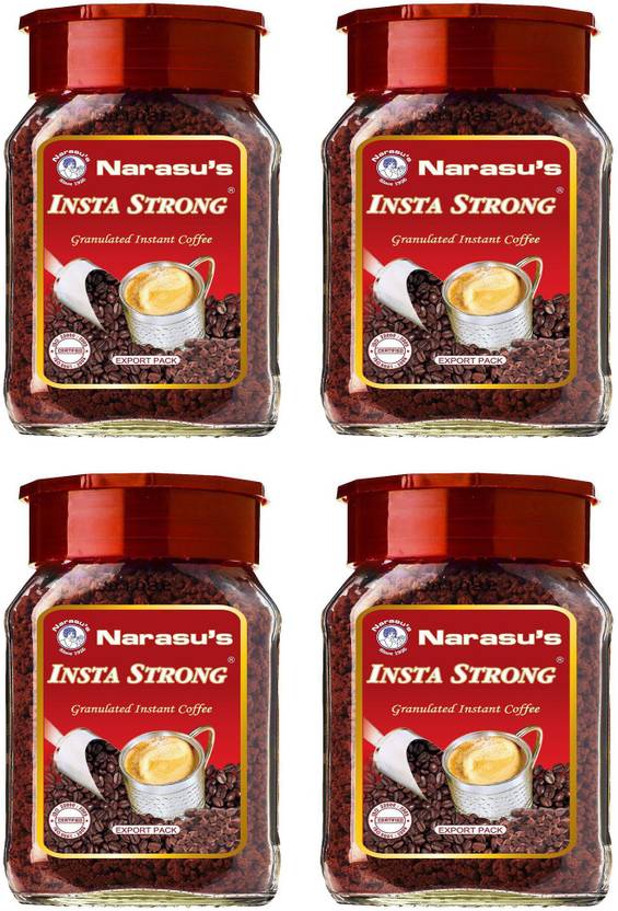 Narasus Insta Strong Instant Coffee 100 Grams Each (Pack of 4) Instant