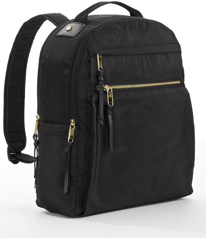 Time and Tru Black Nylon Computer Backpack 38 L Laptop Backpack BLACK Price in India