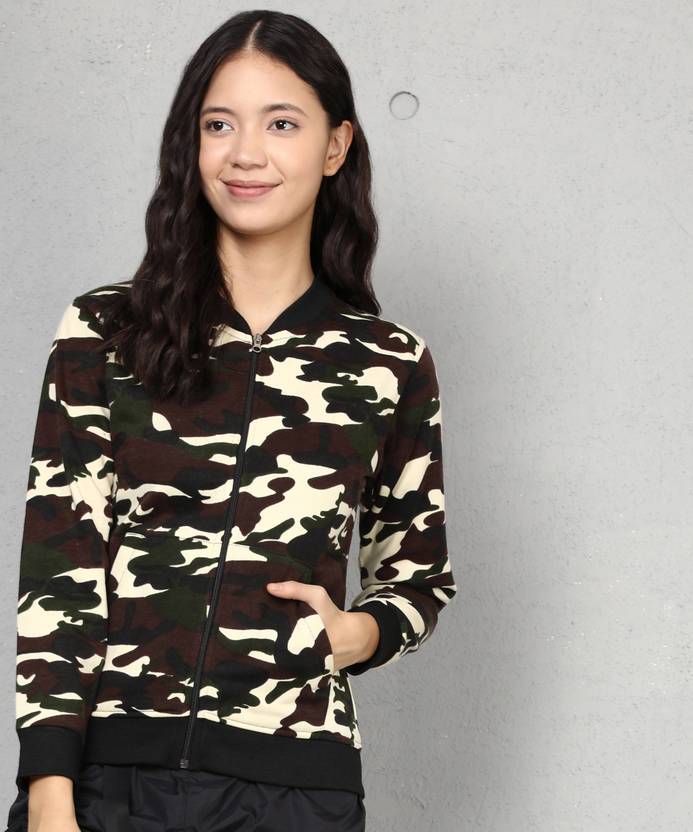 METRONAUT Full Sleeve Printed Women Bomber Jacket