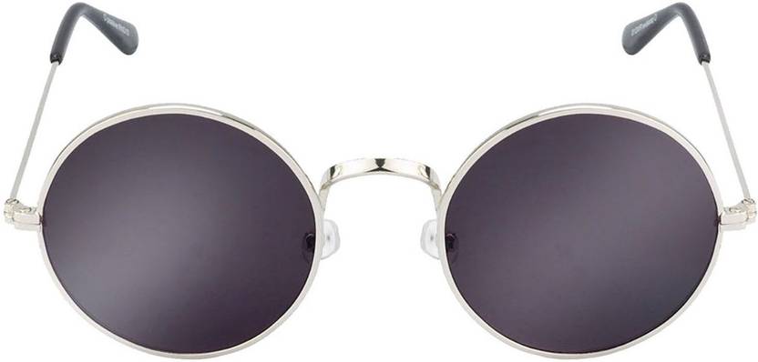 Mirrored Round Sunglasses (50)  (For Men & Women, Blue, Black, Silver, Brown)