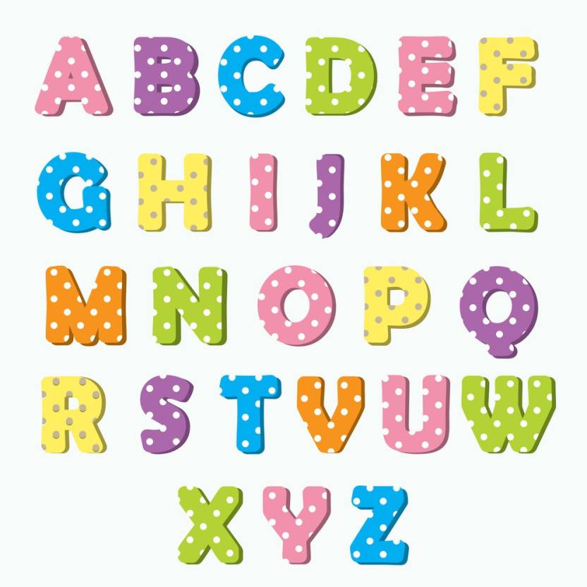 KD english alphabets Sticker Poster|Kids learnig poster|Alphabets and ...