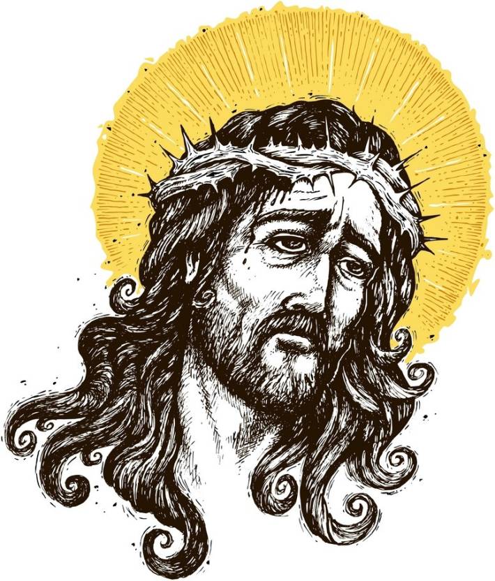 KD Jesus Christ - Portrait Sticker Poster|Christian poster|Religious ...