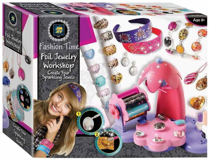 AMAV Toys AMAV Foil Jewelry Making Kit Girls Complete Set Inc