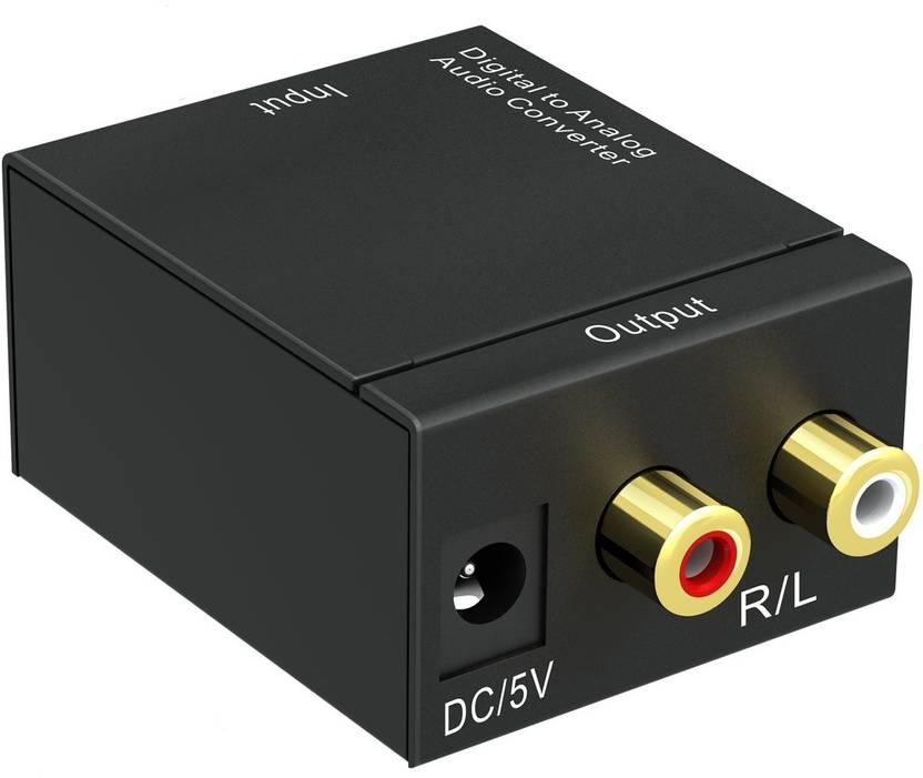 Tobo Digital Optical Coax to Analog RCA Audio Converter Adapter TD518H