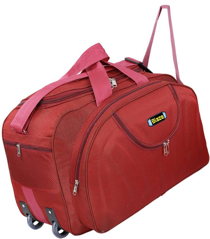Blaze (Expandable) STYLISH CABIN SIZE DUFFEL LUGGAGE BAG WITH TWO WHEEL