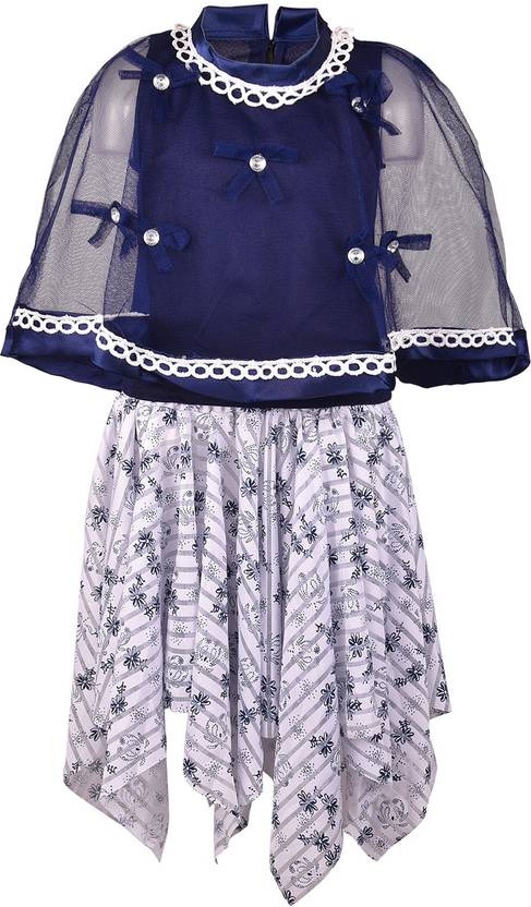 Wishkaro Girls Midi/Knee Length Casual Dress