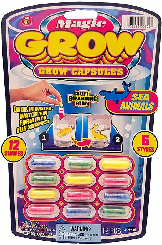 Quinergys ™Magic Animal Growing Capsules 12 pc ™Magic Animal Growing