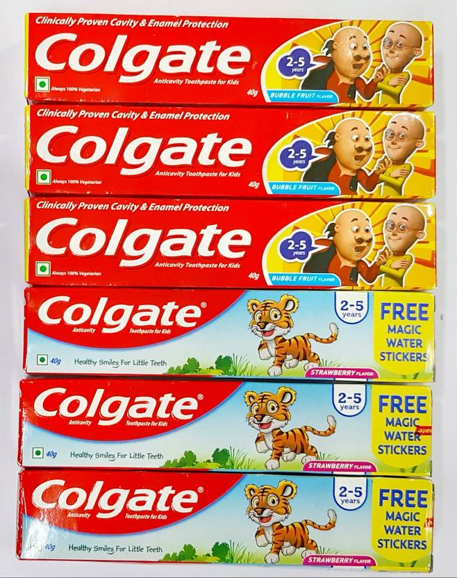 Colgate Kid 25 Years Anticavity Tooth Paste 40 gm ,Strawberry & Bubble