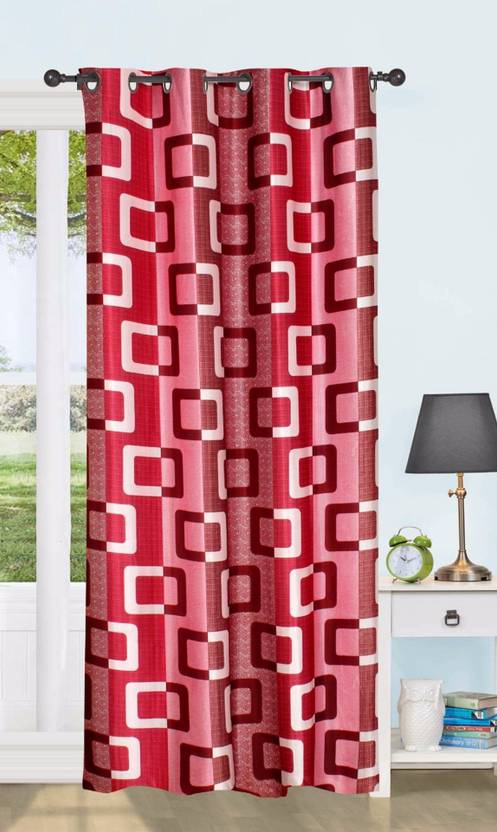 Achintya 152.4 cm (5 ft) Window Polyester Semi Transparent Curtain Single Curtain