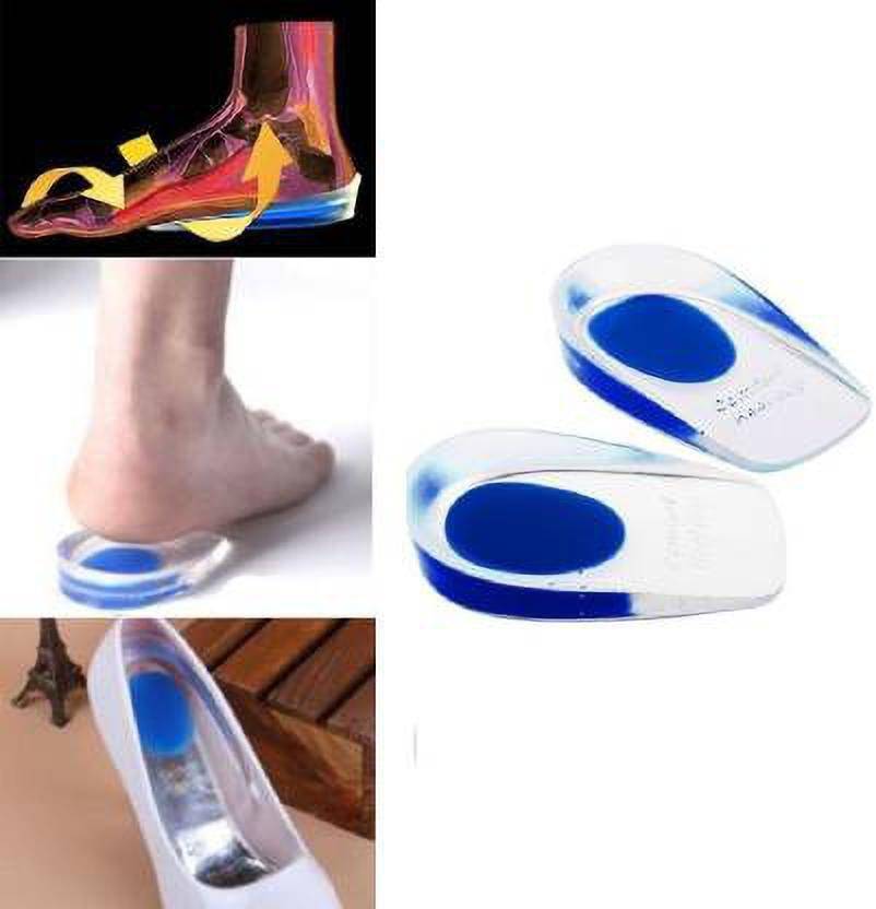 Classic deal Silicone Gel Socks Cushion Orthotic Heel Support Pad Cup Heel Support