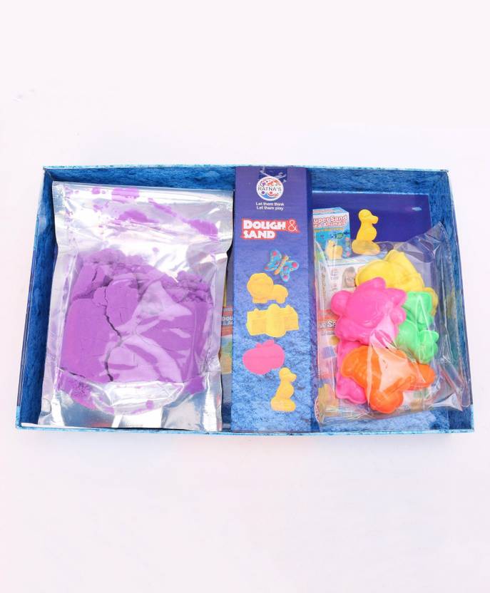 Ratnas Premium Quality Smooth Soft Super Sand Sea Animals 8 Moulds Inside 500 Grams Sand Ratnas premium quality smooth soft super sand sea animals 8 moulds inside 500 grams sand