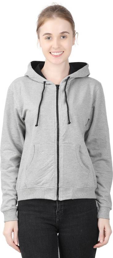 CHECKERSBAY Girls Full Sleeve Solid Hooded Sweatshirt