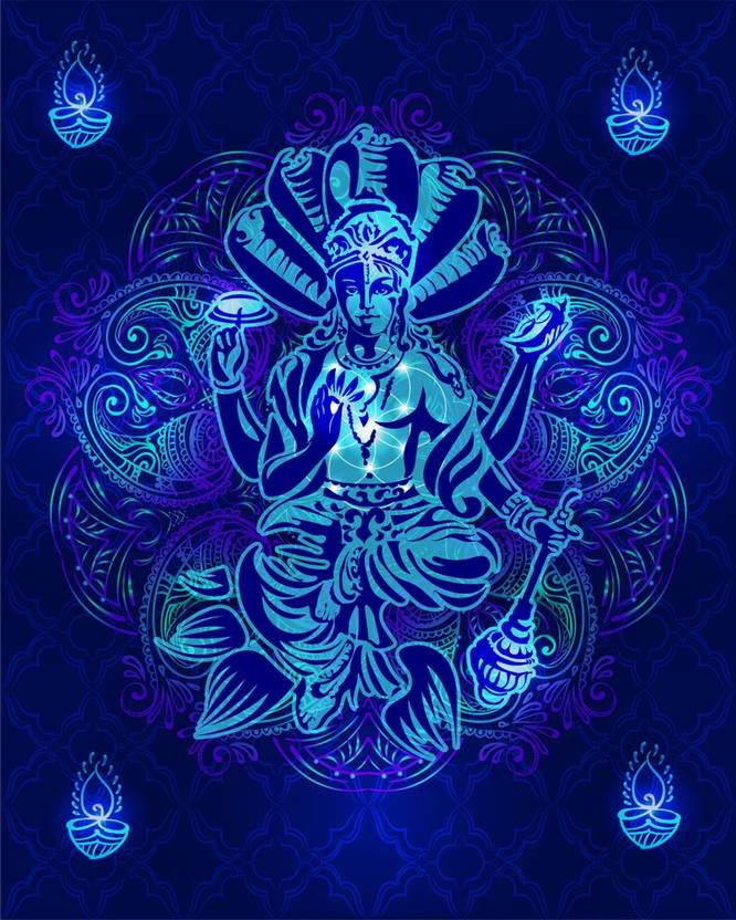 God vishnu Poster God Poster for RoomReligious PosterPoster for any