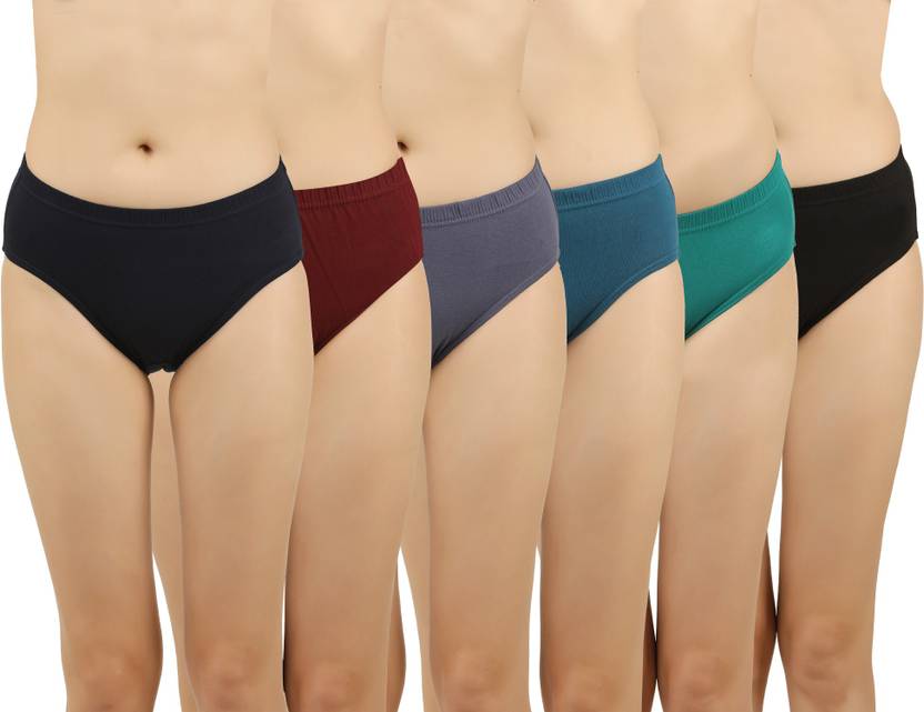 Nimmi Pack of 6 Women Hipster Multicolor Panty