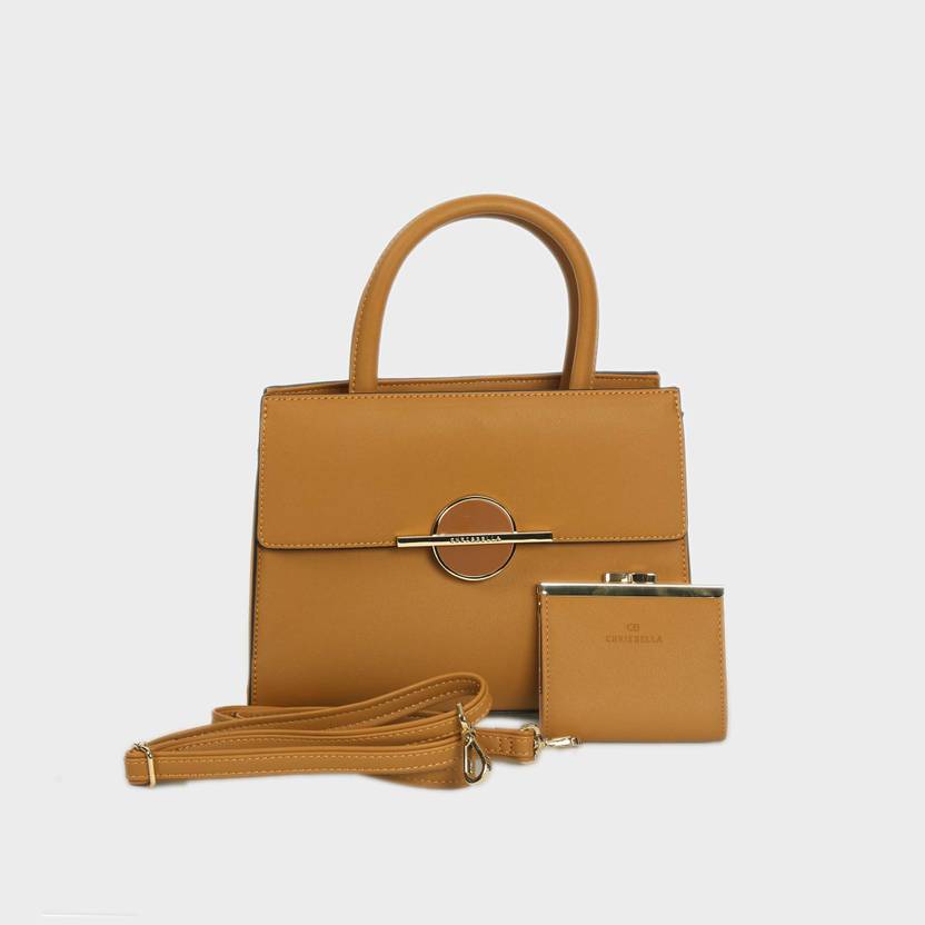 Buy Chrisbella Women Brown Handbag Mud Online Best Price in India