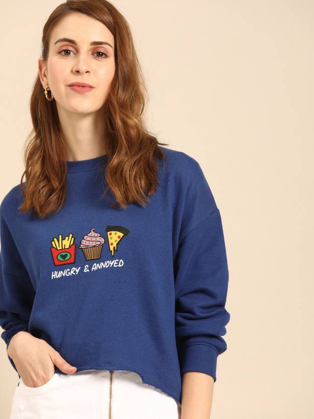 Dressberry Women Full Sleeve Printed Sweatshirt