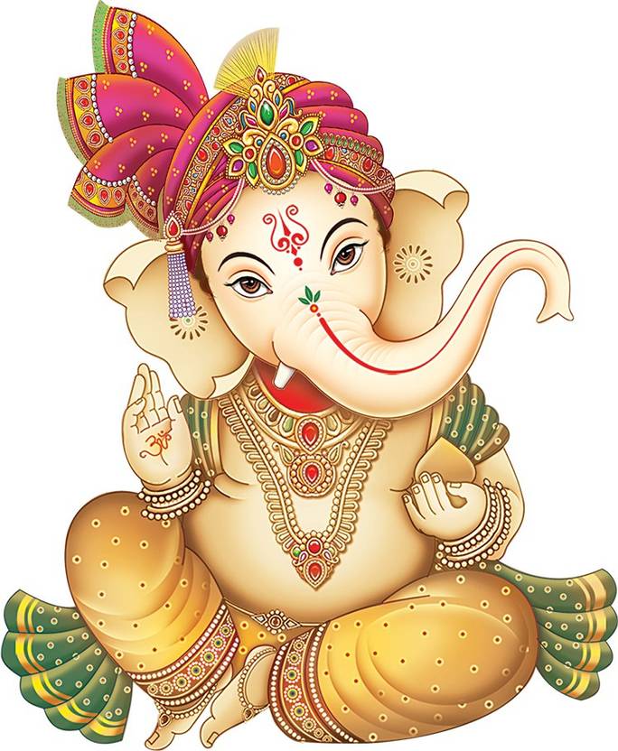 RANGOLI 70 cm Latest God Stickers For Home Self Adhesive Sticker