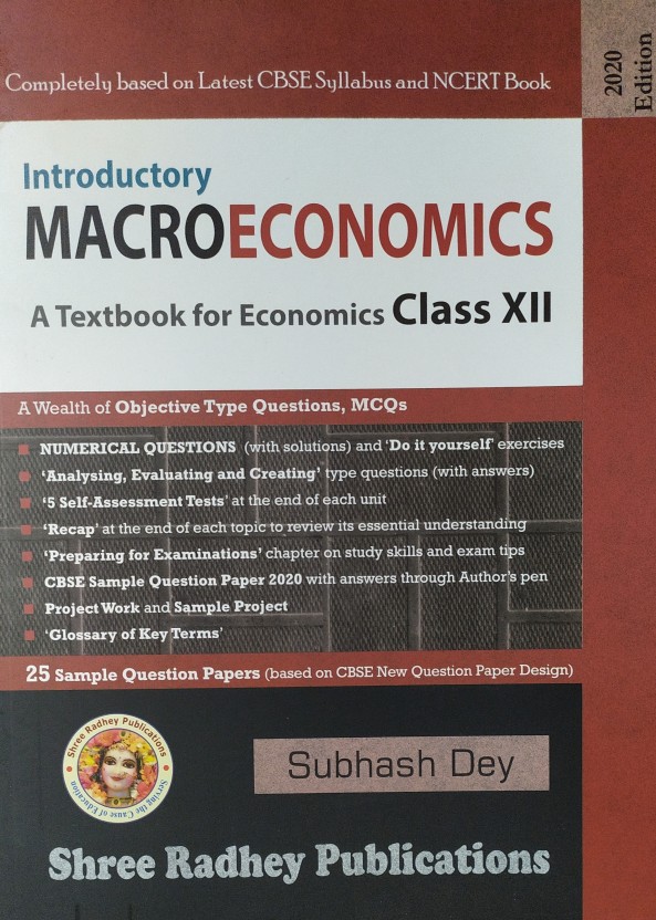 Introductory Macroeconomics A Textbook For Economics For Class-12 By ...