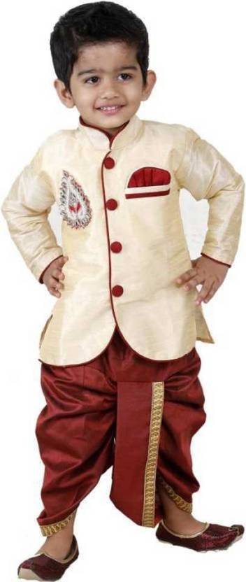 Covetus Boys Festive & Party Kurta and Dhoti Pant Set