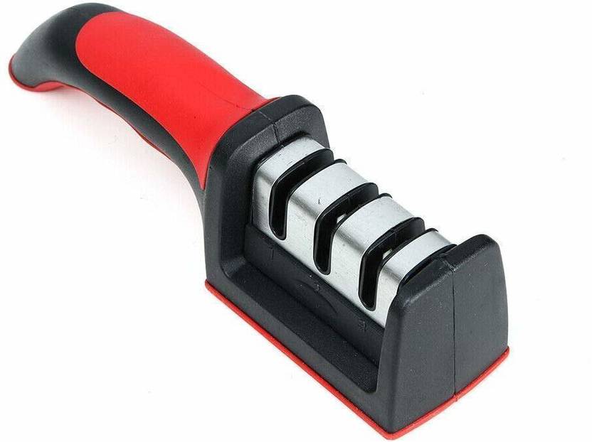 XAMA Manual 3 Stage Knife Sharpener for kitchen, Knife Sharpening Steel