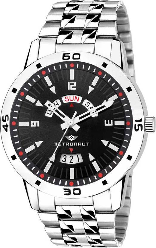 METRONAUT MRT-9501-SILVER Day and Date functioning Analog Watch - For Men - Buy METRONAUT MRT