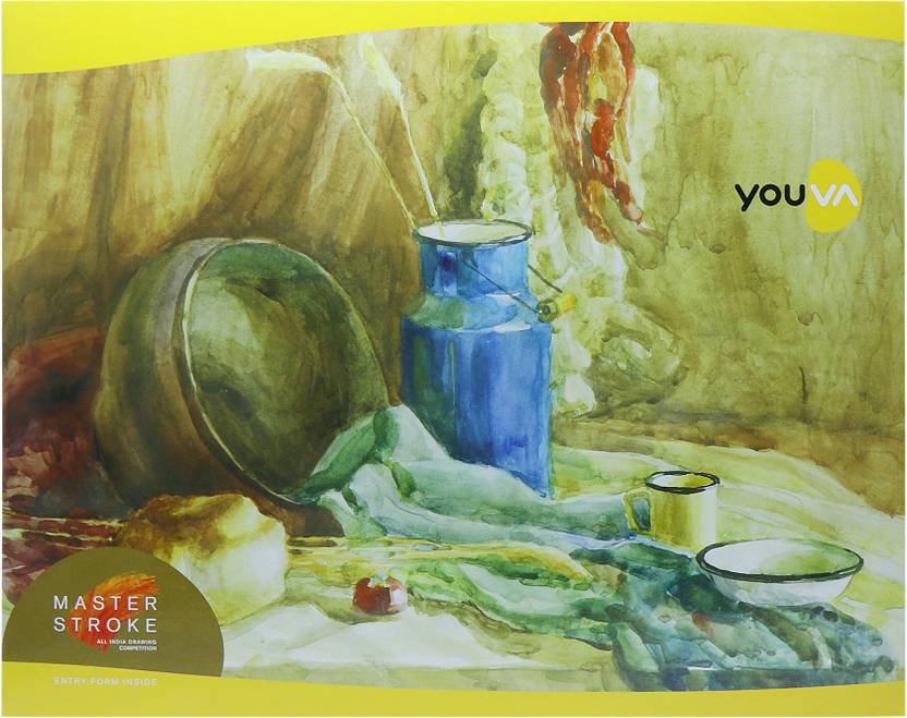 NAVNEET Youva Brown Drawing Book 27.5 cm X 34.7 cm 36 Pages Sketch Pad