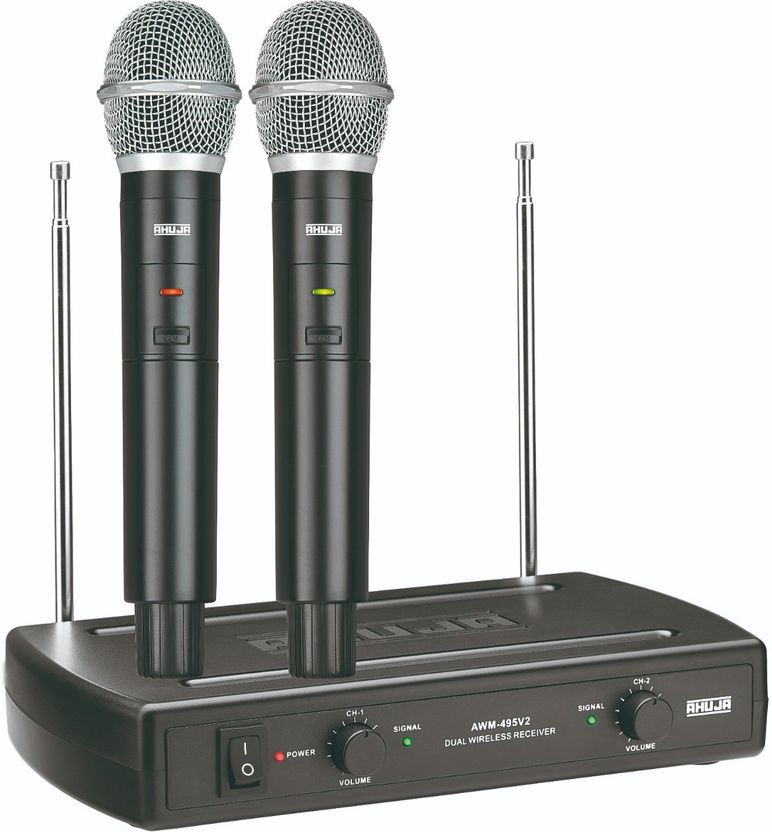 Ahuja AWM-495V2 Dual Hand Wireless Microphone - Image 1