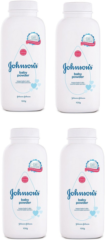 JOHNSON'S Baby Powder 100g (pack of 4)