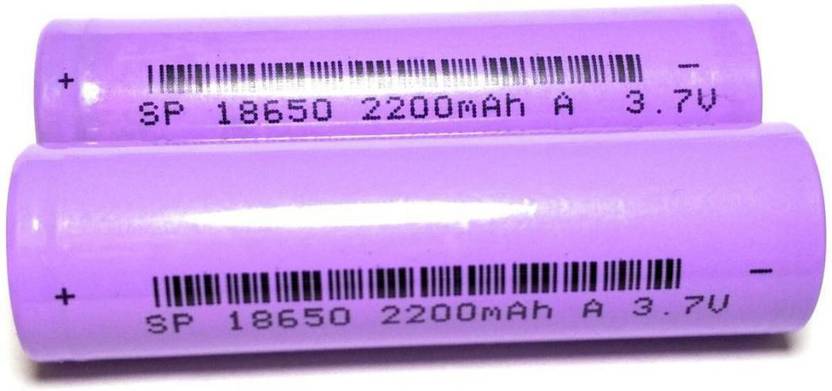 Bellveen 2200 mAh 18650 Lithium-Ion Rechargeable  for Multi-Purpose use – 2 PCS |Purple|  Battery