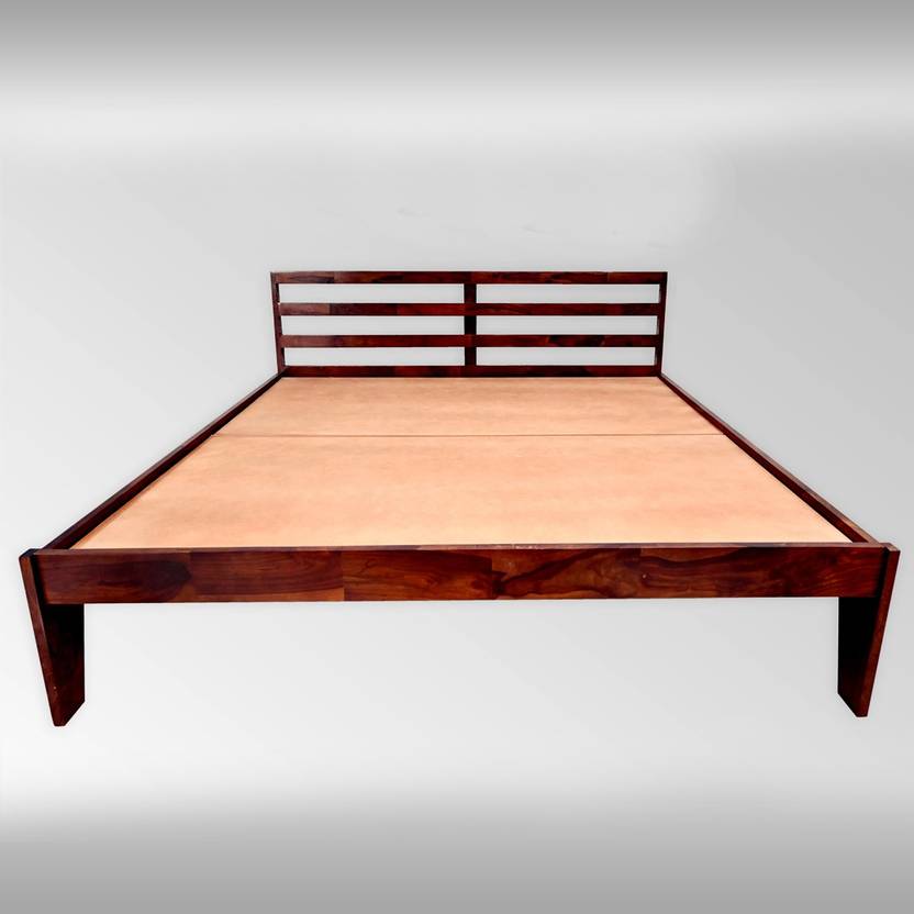 Wake Up Bed Mattress Combo Sheesham Wood Bed King Size with Memory
