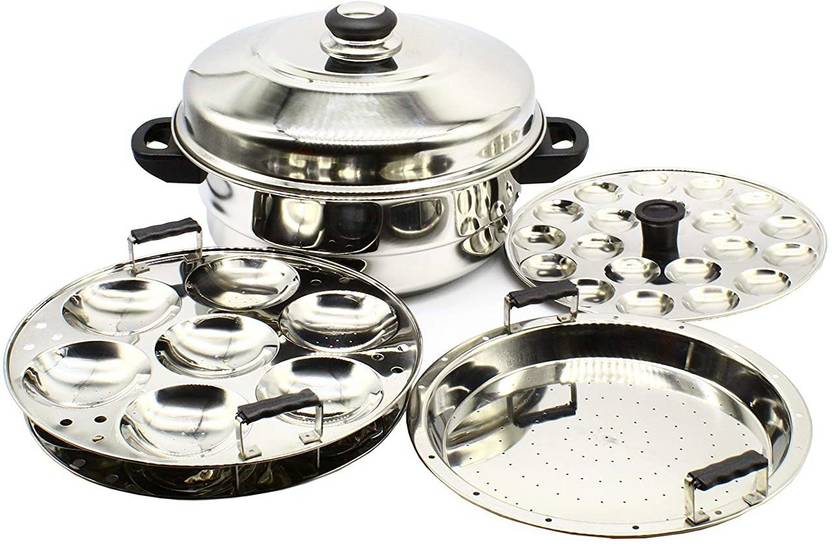 DIAMOND Stainless Steel Multi Steamer Pot- 2 Idli Plates (14 Idlis), 1 ...