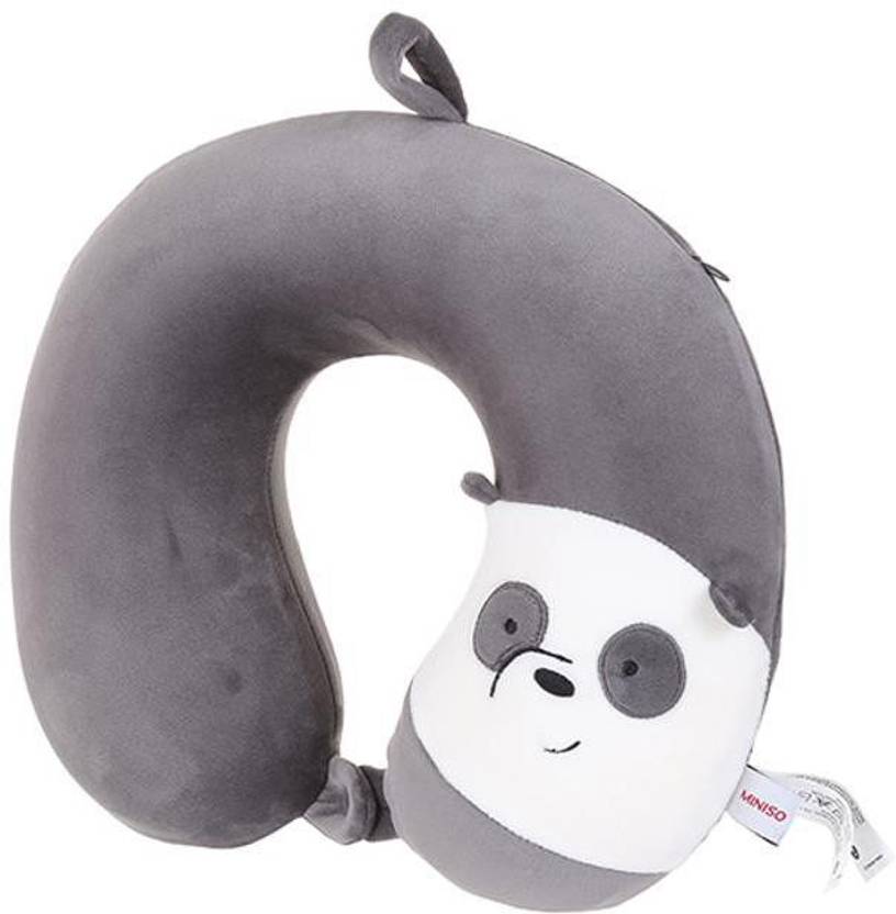 MINISO We Bare Bears Memory Foam Ushaped Pillow Neck Pillow Dark Grey