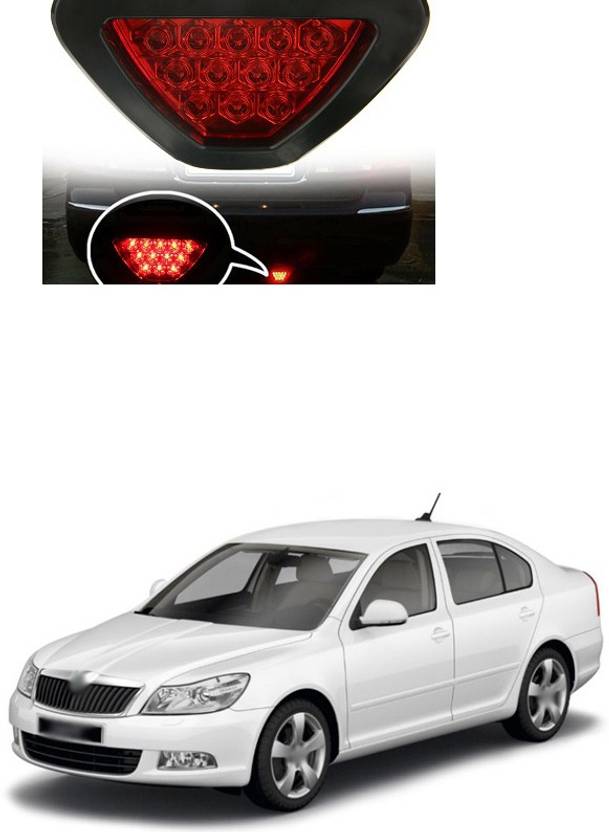 PECUNIA LED Car Blinking Brake Light Triangle F1 Style Rear Tail Brake